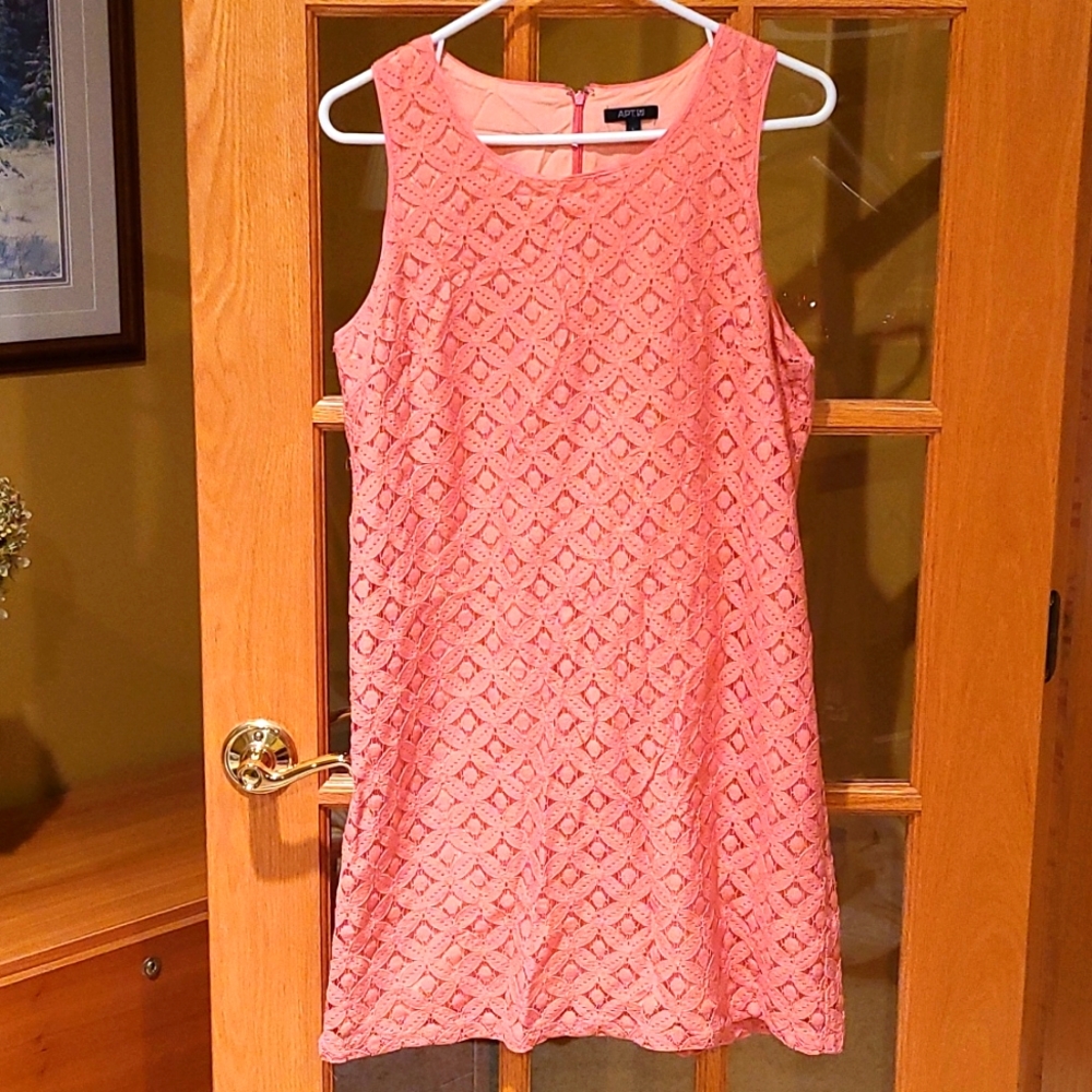 Light pink lace dress